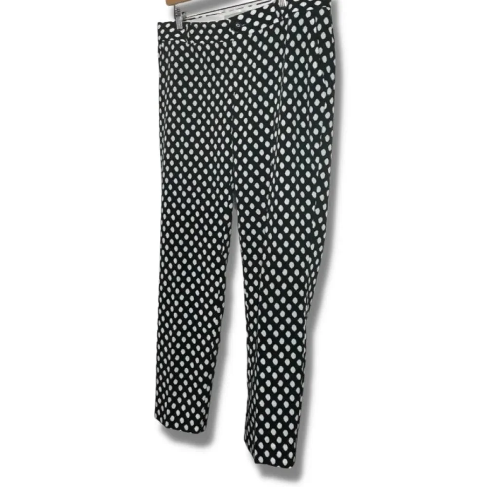 Banana Republic Polka Dot Pants Size 6 - Picture 2 of 7